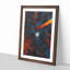 Moon Through the Trees Abstract - Picture Frame Painting Print-56925052-56925051