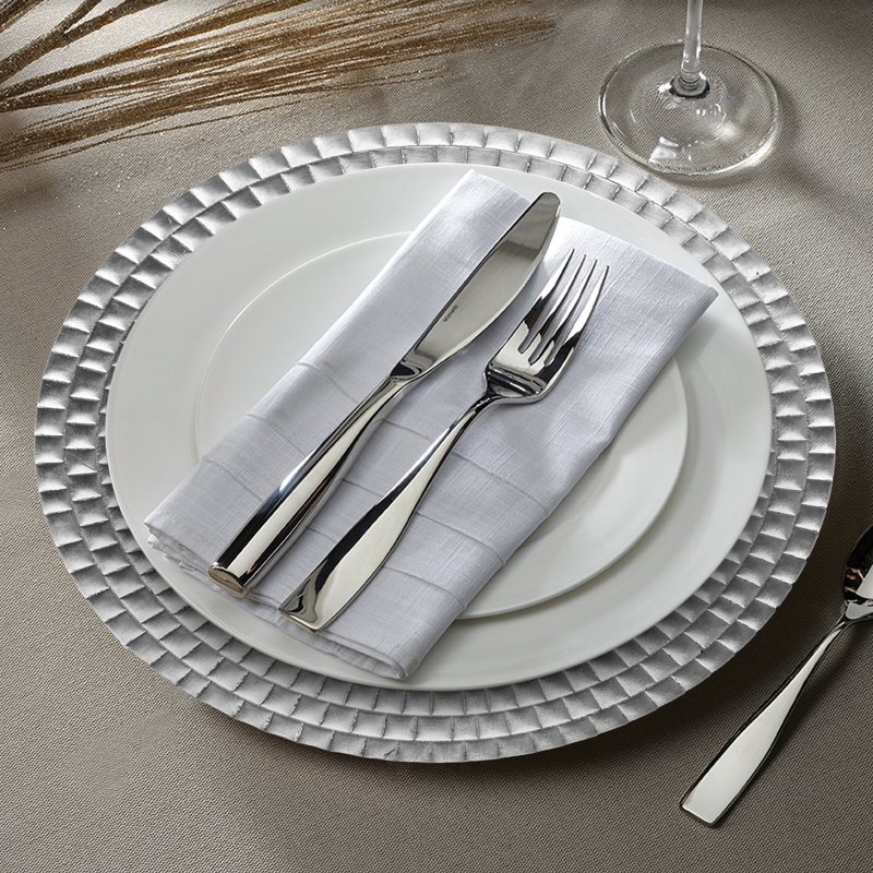 Plat de service 13 po, Argent