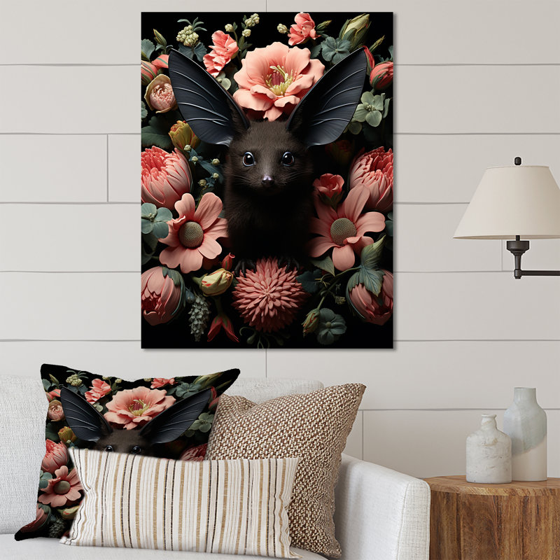 Fantaisie de chauve-souris surréelle, H 32 po x l 16 po x P 1 po