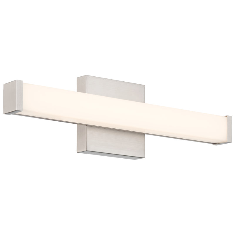 Meuble-lavabo à DEL Maxcc 5CCT - 18 po - Finition acier brossé, 18" W, Brushed Steel