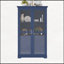 Armoire de cuisine avec portes en verre et 4 tiroirs Gorana-115330405