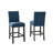 Fabric Counter Height Stools with Nailhead Trim-1192312141