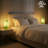 10" Colorful Glass Table Lamp, Dimmable Accent Lamp With E12 Socket, Adjustable Color Temperature, Modern Bedside Lamp With Woven Cord For Bedroom, Living Room & Hotel-1648776142