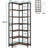 78.7" Tall Bookshelf 7-Tier Industrial Display Shelf Corner Shelf
