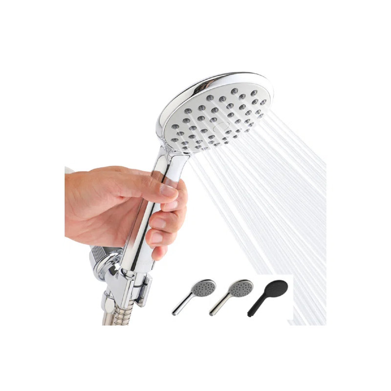 Single Function Massage Shower Head, Handheld Showerhead Easy To Clean Chrome, Chrome