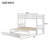 Twin Over Twin Bunk Bed with Pull-Out Platform and Trundle, Convertible Design for 4 Sleepers, Space-Saving Frame, Espresso-181466191