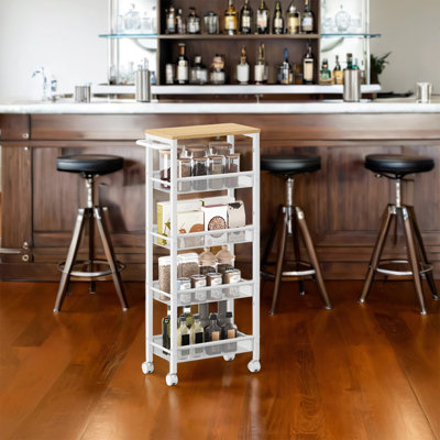 99.6 cm H x 45 cm W 4 -Cabinet AV Cart