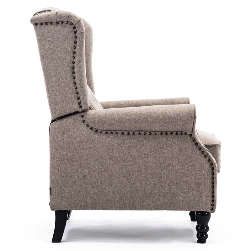 Conatser 78cm Wide Wing Chair Recliner, Pumice