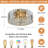 17.5 Inch Flush Mount Crystal Ceiling Light Fixture, Modern Chandelier With K9 Crystals, 4-Light Round Lighting For Bedroom Living Room Hallway Dining Room-251051304