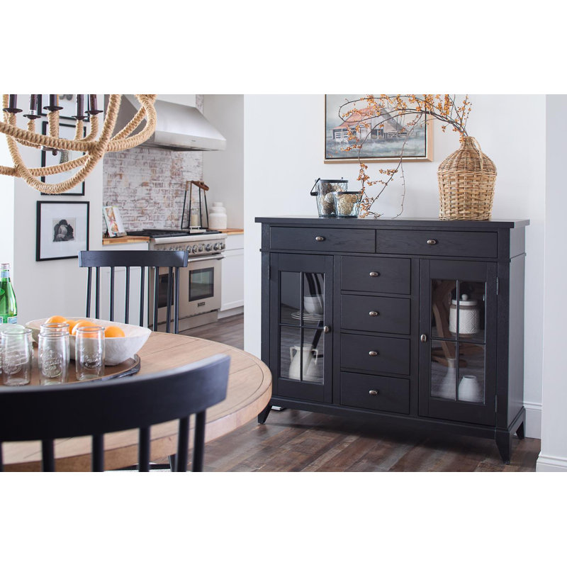 Buffet l 56 po Mya, Noir