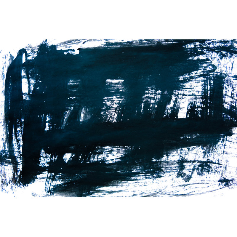 Black Ink Background - Wrapped Canvas Print, 30cm H x 46cm W