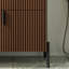 Meuble-lavabo autoportant de 30 po avec lavabo en céramique, avec poignées verticales et tiroirs pleine extension, meuble-lavabo autoportant avec glissières de tiroir à fermeture en douceur
