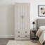  2 Door 2 Drawer Wardrobe-103840082
