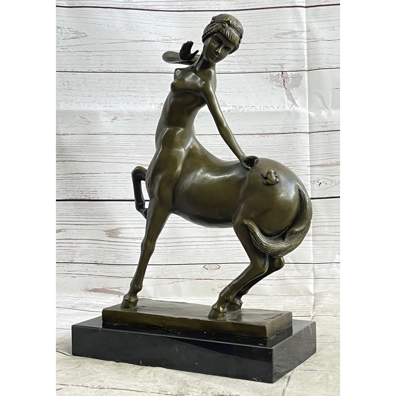 Statue de femme créature mythologique en bronze