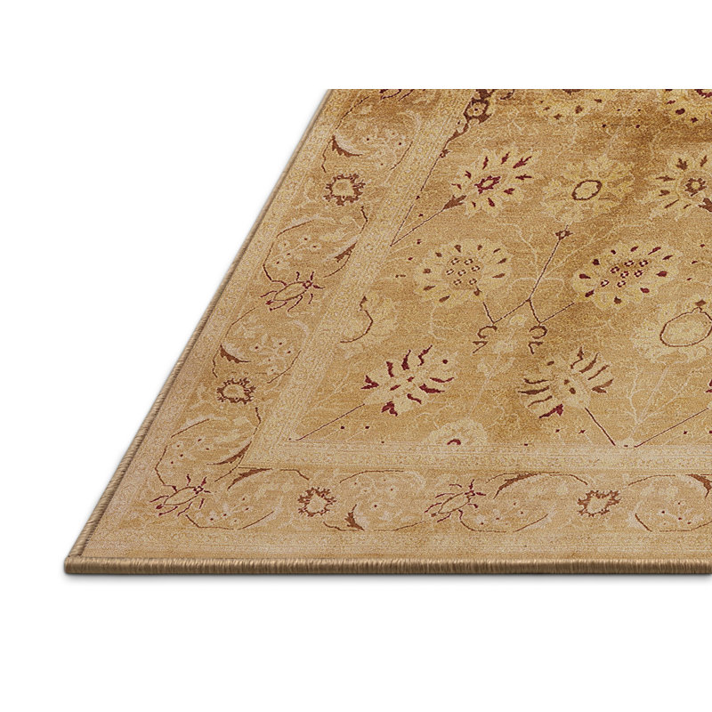 Tapis brun ivoire Gamsaragan, Rectangle 5 pi x 8 pi