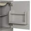 Meuble-lavabo de 20 po avec lavabo en céramique, porte à fermeture en douceur, tablette ajustable en forme de U, tiroir de compartiment et support de porte, style moderne, conception peu encombrante-1904010430