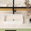 Lavabo rectangulaire en céramique Sleek