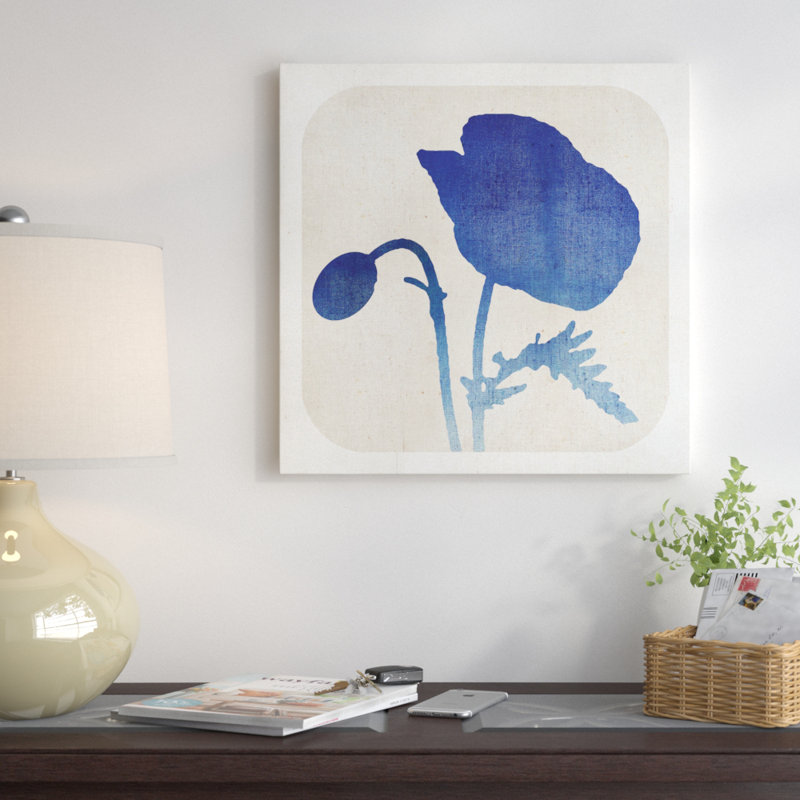 « batik jardin iii », reproduction d’impression sur toile, H 12 po x l 12 po x P 1,5 po, Toile tendue, Pas de tapis