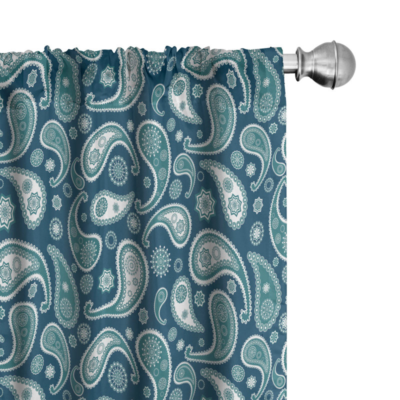 Panneau coulissant semi-diaphane avec passe-tringle Paisley, 28 po x 63 po