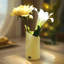 Vase à bougie jaune onyx