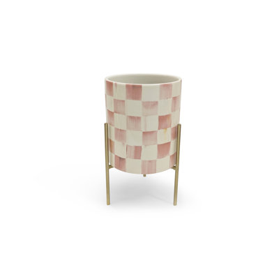 Rosy Check Tabletop Planter