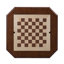 Bishop II Cherry Finish Reversible Chess Checker Game Table w/Game Tray (Chess Fingures Not Included)