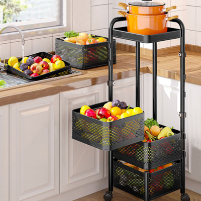 85cm H x 26cm W Utility Cart with Wheels