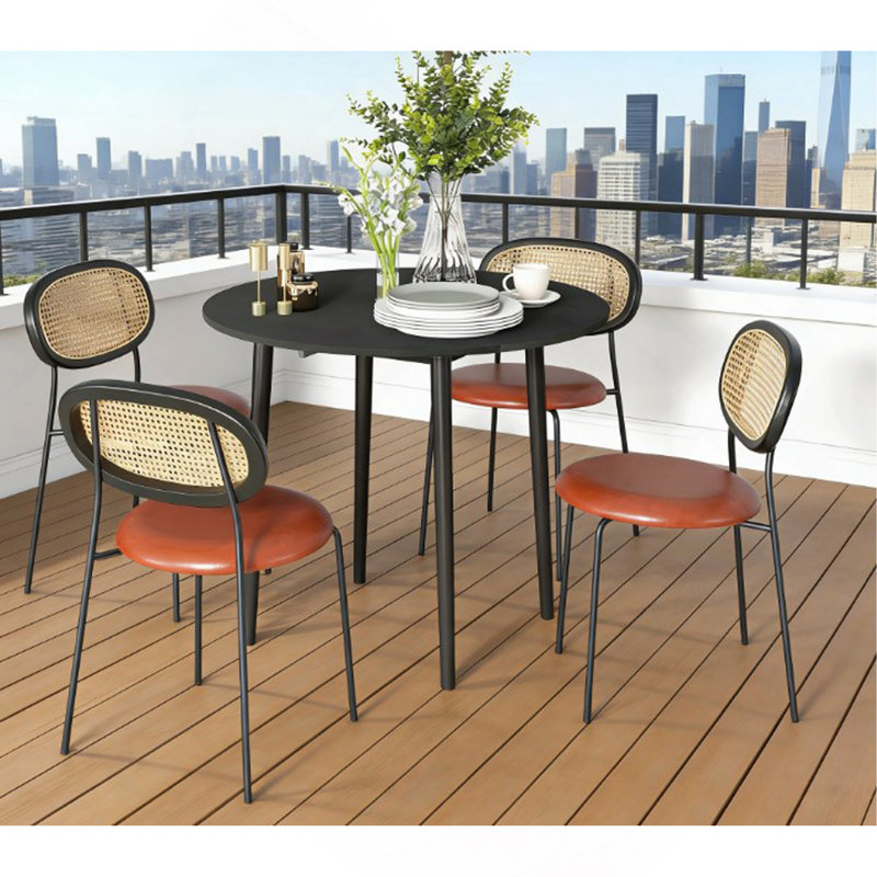 Table de salle à manger ronde, pliante, pour petits espaces