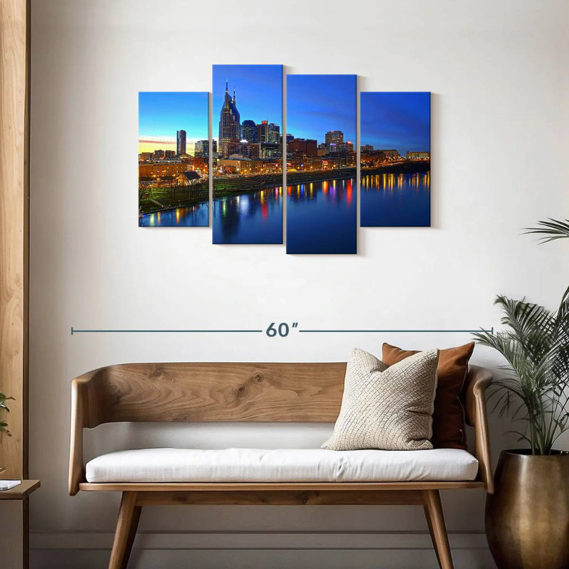Hannes Nashville City Skyline, 27" H x 43" W