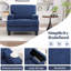 Fauteuil rembourré avec rangement intérieur pour accoudoirs-448415076