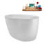 Baignoire autoportante 67 "avec drain interne Streamline-102287561