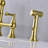 Bridge Dual Handles Kitchen Faucet With Pull-Out Side Spray In-117581095