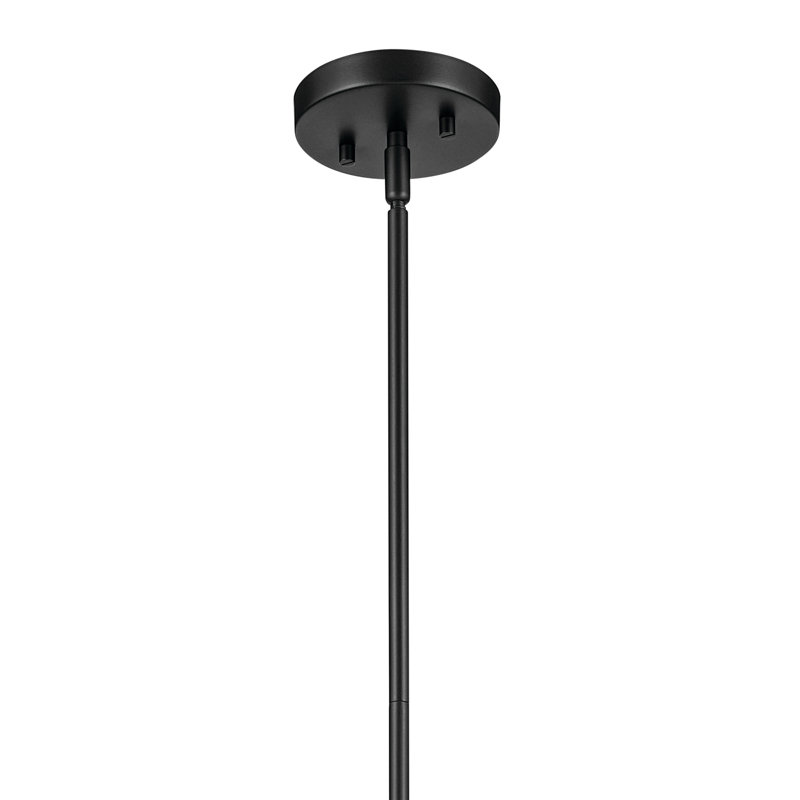 Luminaire suspendu 1 lumière 11,25 po, Noir satiné