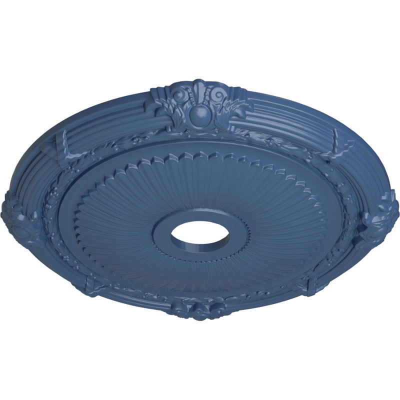 Médaillon de plafond Endurathane Heaton, DE 27 1/2 po x P 3 7/8 po x P 2 1/4 po (convient aux auvents jusqu'à 6 1/2 po), finition Americana peinte à la main