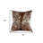 18" Brown and White Cowhide Throw Pillow