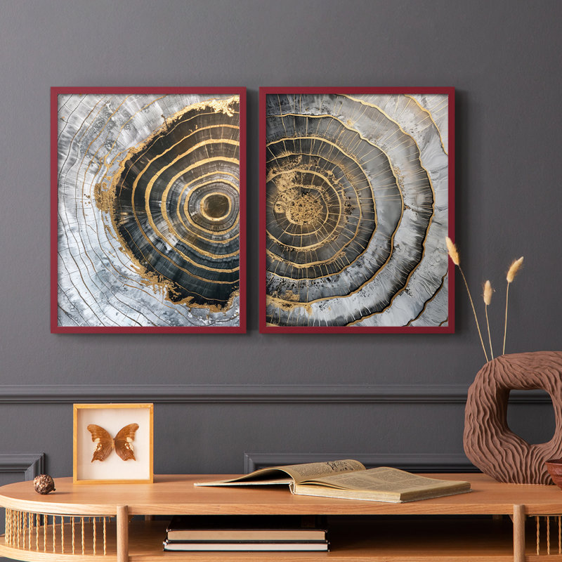 ABSTRACT Series CCLXII - Reproduction encadrée de qualité supérieure - prête à être accrochée - aucun clou requis - aucun clou requis