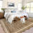 Scalloped Washable Rug Area Rugs for Living Room Modern Rugs Abstract Non-Slip Accent Carpet for Dining Room Home Office Bedroom-523035151-523035162