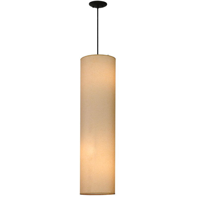 Luminaire suspendu cylindrique unique 3 lumières