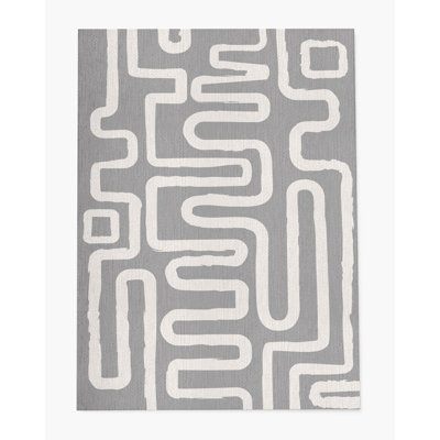 Tapis de chaise rectangulaire à poils courts Chikka