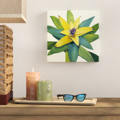 «Tropical Bloom I», peinture sur toile