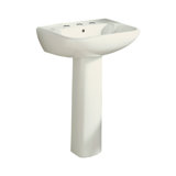 Southhampton Vitreous China Rectangular Pedestal Bathroom Sink