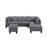 104.5" Upholstered Sofa,Chaise & Ottoman