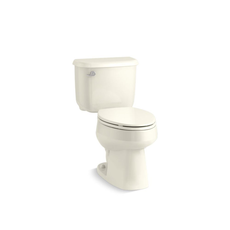 Sterling By Kohler Windham 1.6 Gallons GPF Elongated Comfort Height Floor Mounted Kit (Seat Not Included), Biscuit