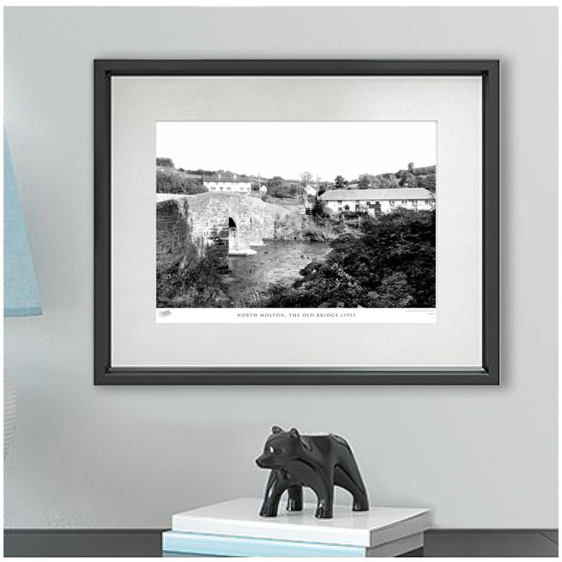 North Molton, The Old Bridge C1955 by Francis Frith - Single Picture Frame Print, 40cm H x 50cm W x 2.3cm D