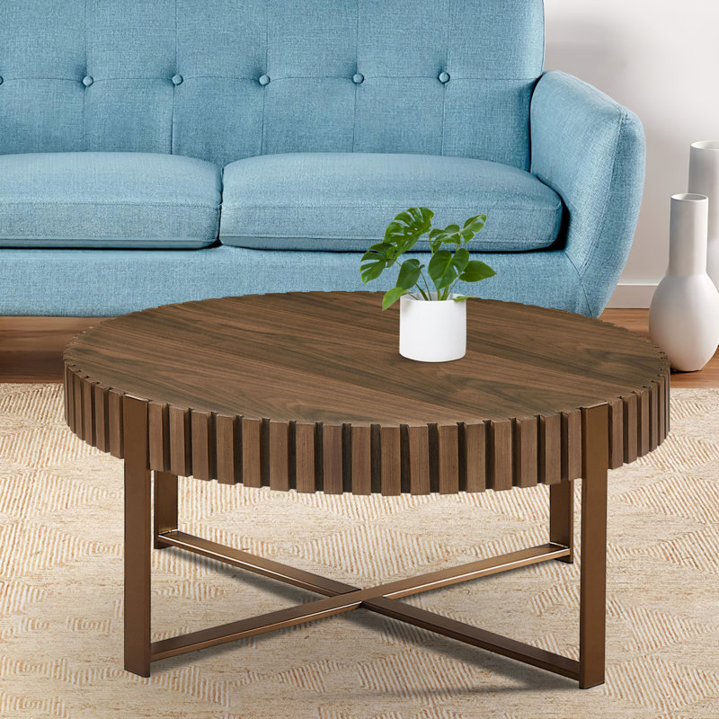 Table basse simple, Noyer