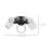 Saniye - 21 Inch LED Flush Mount - Matte Black - Silk Screened Acrylic Lens