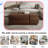 Rectangular Sliding Top Coffee Table With 2 Drawers And 2 Hidden Storage Compartments