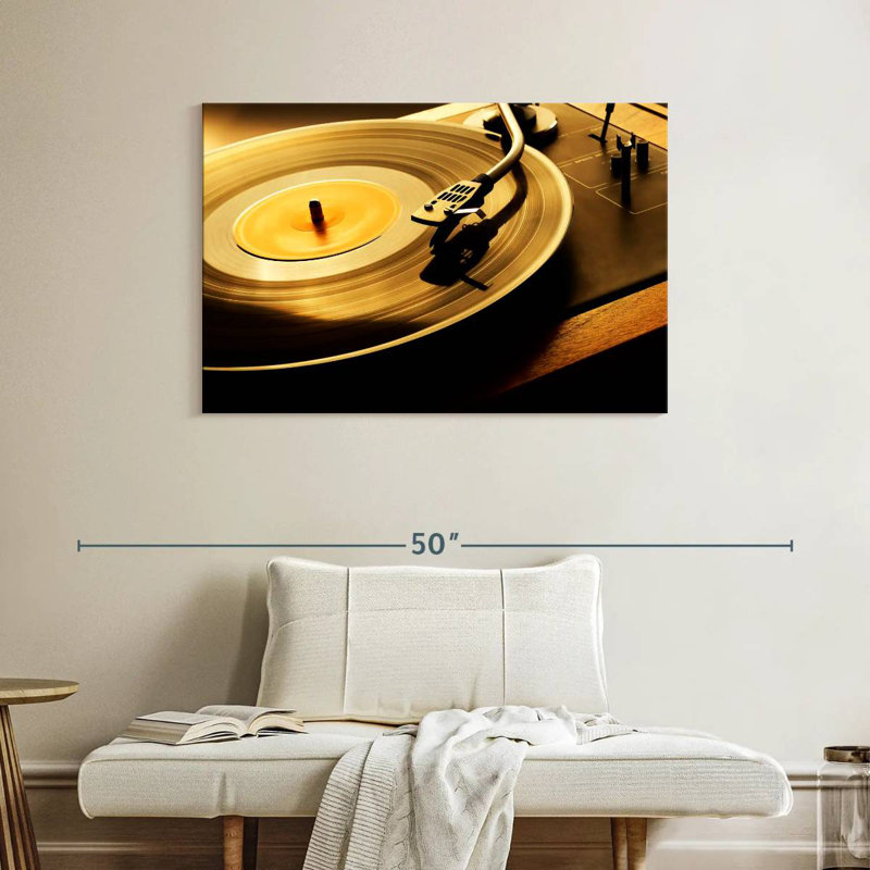 Abarca Spinning Record, 26" H x 39" W