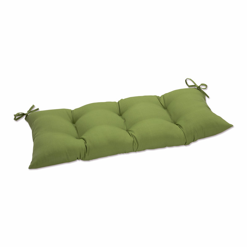 Coussin de causeuse intérieur / extérieur Renel, Beige uni, Vert