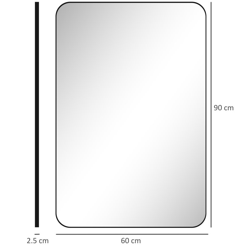 Metal Rectangle Mirror
